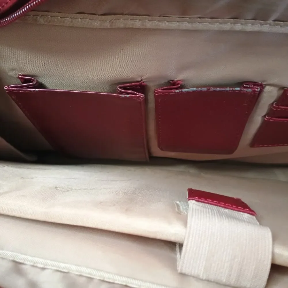 Franklin Covey Burgundy Business Laptop Work Tote Bag Organizer Discontinued